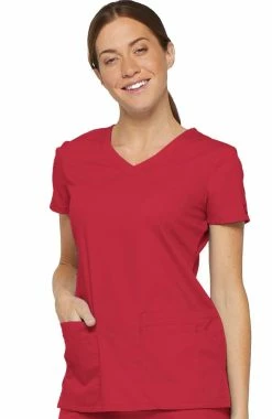 Dickies Women's V-Neck Solid Scrub Top -clothings shop 3 di 85906 650