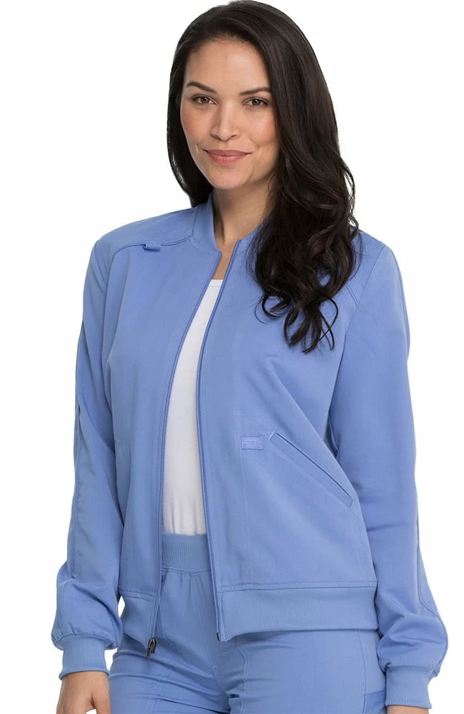 Dickies Women's Zip Front Solid Scrub Jacket 5 Dickies Women's Zip Front Solid Scrub Jacket - Image 3