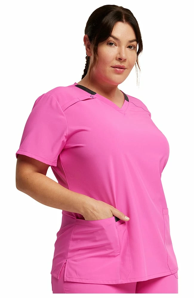 Dickies Women's V-Neck Solid Scrub Top 5 Dickies Women's V-Neck Solid Scrub Top - Image 3