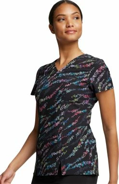 Dickies Women's V-Neck Blooming Wild Print Scrub Top 10 Dickies Women's V-Neck Blooming Wild Print Scrub Top -clothings shop 3 di dk656 print 650
