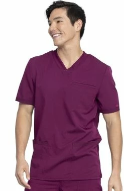 Dickies Men's Knitted Panel Solid Scrub Top 8 Dickies Men's Knitted Panel Solid Scrub Top -clothings shop 3 di dk845 650