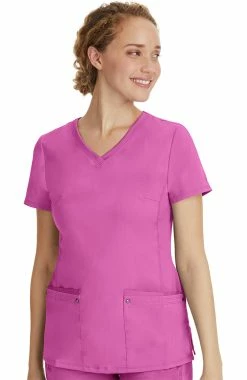 Healing Hands Women's Juliet V-Neck Yoga Scrub Top -clothings shop 3 hh 2245 650