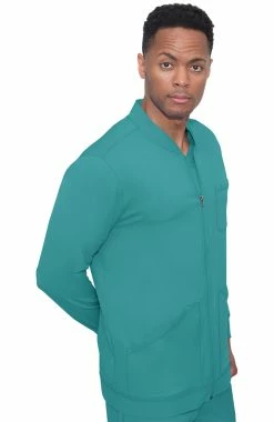 Healing Hands Men's Michael Zip Front Solid Scrub Jacket -clothings shop 3 hh 5590 650