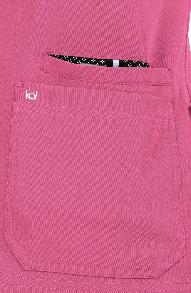 Koi Women's Hustle & Heart Solid Scrub Top 5 Koi Women's Hustle & Heart Solid Scrub Top - Image 3