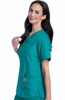 Landau Women's V-Neck Solid Scrub Top -clothings shop 3 ln 70221 650