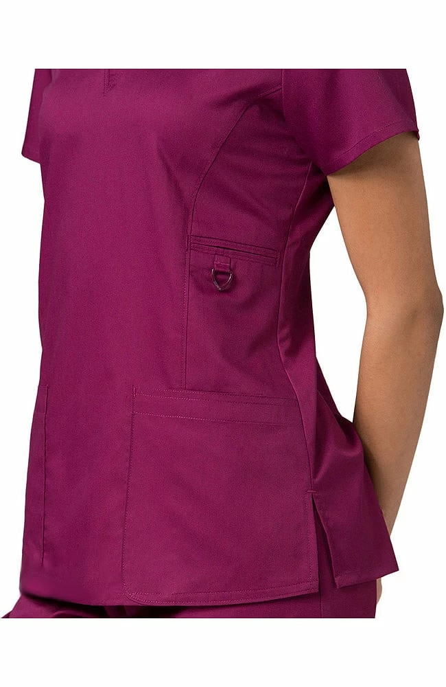 EON Women's COOLMAX V-Neck Solid Scrub Top 5 EON Women's COOLMAX V-Neck Solid Scrub Top - Image 3