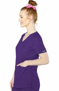 Med Couture Women's Pleated Solid Scrub Top 7 Med Couture Women's Pleated Solid Scrub Top -clothings shop 3 pe 2411 650