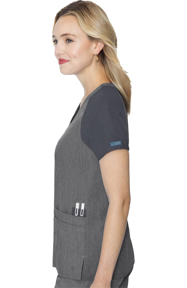 Med Couture Women's Raglan Sleeve Scrub Top 5 Med Couture Women's Raglan Sleeve Scrub Top - Image 3