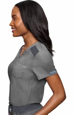 Med Couture Women's Tuck In Solid Scrub Top -clothings shop 3 pe 7448 650