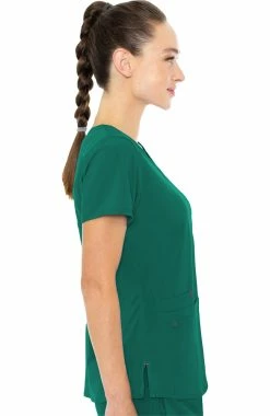 Med Couture Women's Serena V-Neck Racerback Shirttail Solid Scrub Top 8 Med Couture Women's Serena V-Neck Racerback Shirttail Solid Scrub Top -clothings shop 3 pe 8579 650
