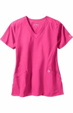 WonderWink Women's Stylized V-Neck Solid Scrub Top -clothings shop 3 wk 6155 650