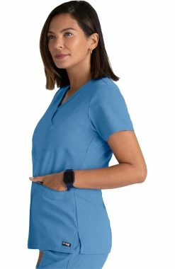 Grey's Anatomy Women's Surplice Solid Scrub Top -clothings shop 4 bc grs001 650