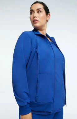 Cherokee Women's Zip Front Warm-Up Solid Scrub Jacket -clothings shop 4 ck 2391a 650