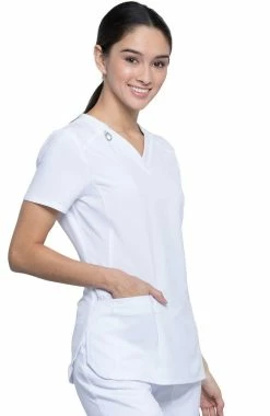 Cherokee Women's V-Neck Solid Scrub Top -clothings shop 4 ck ck865a 650