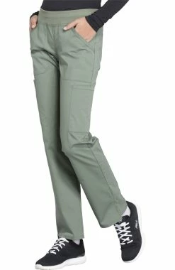 Cherokee Workwear Women's Elastic Waistband Pull On Cargo Scrub Pant -clothings shop 4 ck ww170 650