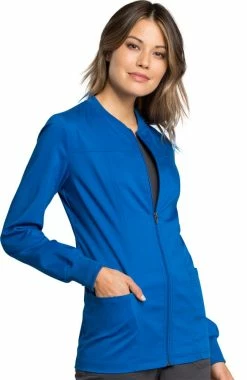 Cherokee Workwear Women's Zip Front Solid Scrub Jacket 12 Cherokee Workwear Women's Zip Front Solid Scrub Jacket -clothings shop 4 ck ww305ab 650
