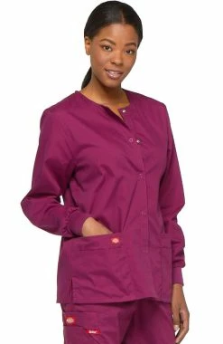 Dickies Women's Snap Front Scrub Jacket -clothings shop 4 di 86306 650
