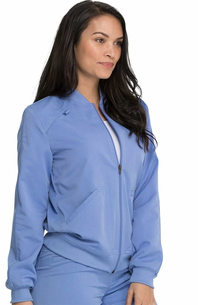 Dickies Women's Zip Front Solid Scrub Jacket 6 Dickies Women's Zip Front Solid Scrub Jacket - Image 4