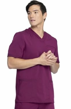 Dickies Men's Knitted Panel Solid Scrub Top 9 Dickies Men's Knitted Panel Solid Scrub Top -clothings shop 4 di dk845 650