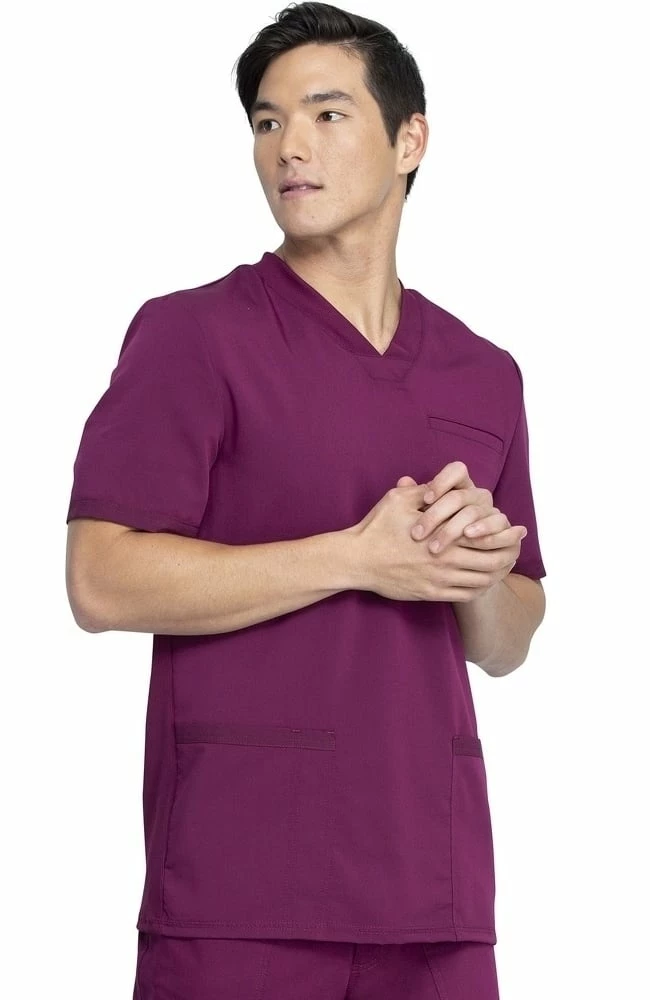 Dickies Men's Knitted Panel Solid Scrub Top 6 Dickies Men's Knitted Panel Solid Scrub Top - Image 4