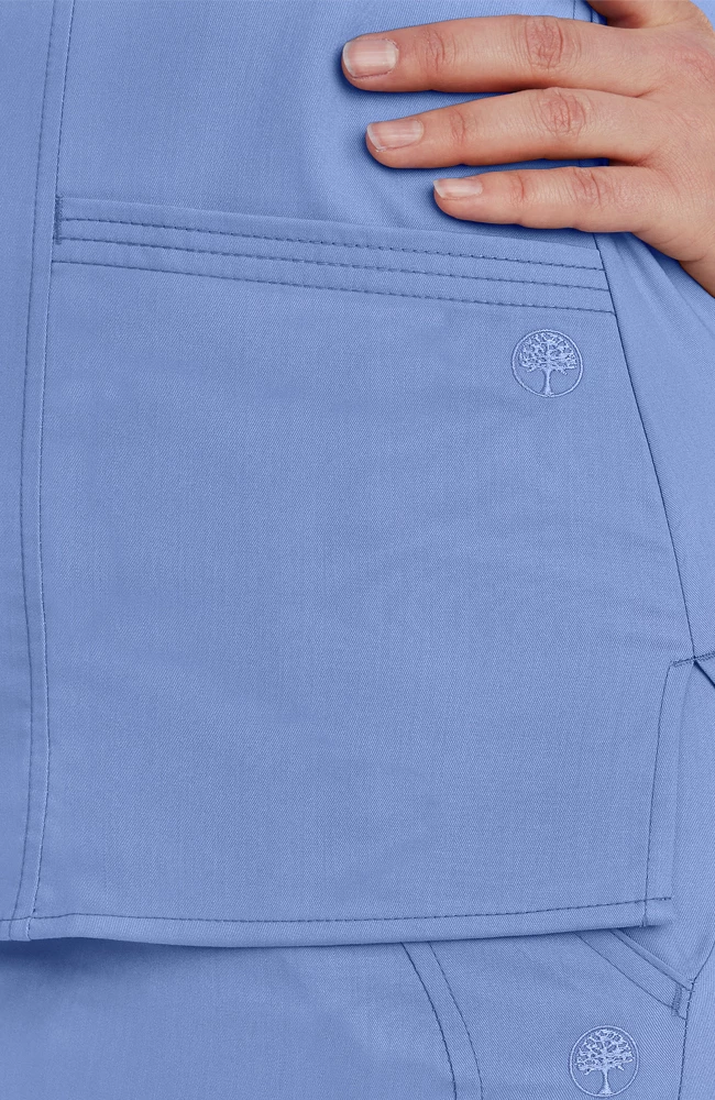 Healing Hands Women's Jordan Mock Wrap Solid Scrub Top 6 Healing Hands Women's Jordan Mock Wrap Solid Scrub Top - Image 4