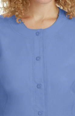 Healing Hands Women's Daisy Snap Warm Up Solid Scrub Jacket -clothings shop 4 hh 5063 650