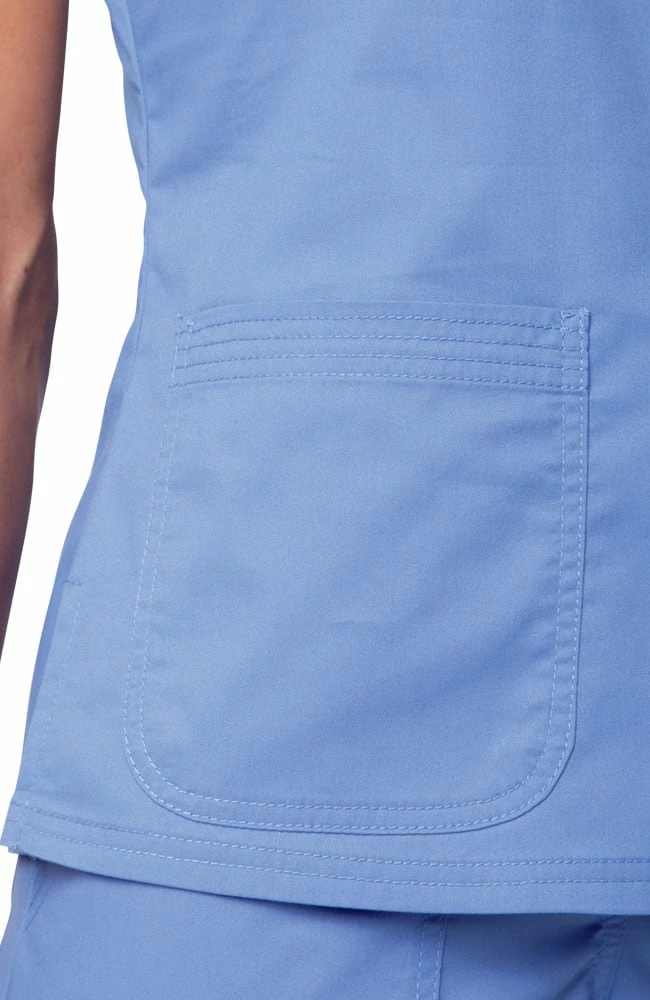 Koi Women's Nicole Crossover V-Neck Solid Scrub Top 6 Koi Women's Nicole Crossover V-Neck Solid Scrub Top - Image 4