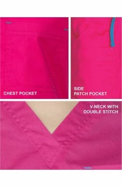 Maevn Uniforms Women's V-Neck 3 Pocket Solid Scrub Top 9 Maevn Uniforms Women's V-Neck 3 Pocket Solid Scrub Top -clothings shop 4 mv 1202 650