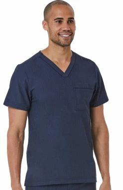 Maevn Uniforms Men's Contrast Piping V-Neck Solid Scrub Top 9 Maevn Uniforms Men's Contrast Piping V-Neck Solid Scrub Top -clothings shop 4 mv 5901 650