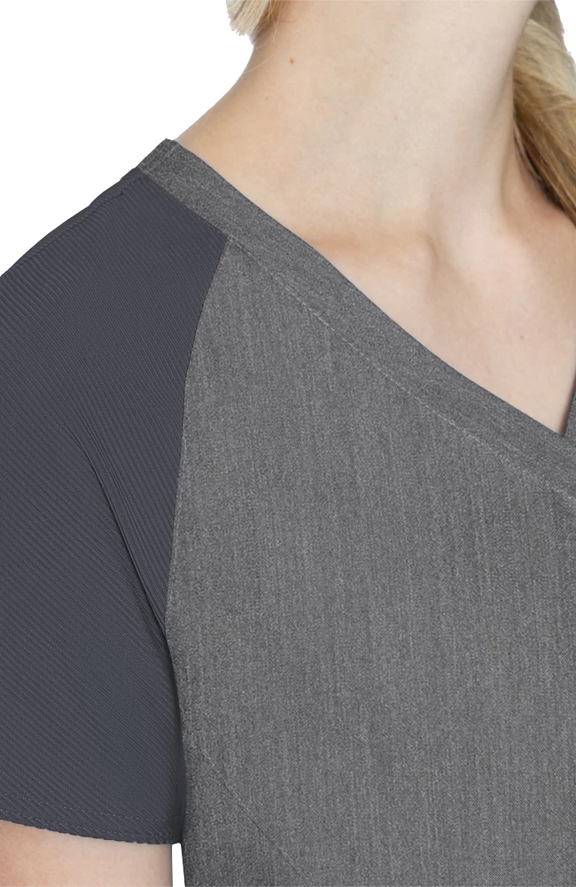 Med Couture Women's Raglan Sleeve Scrub Top 6 Med Couture Women's Raglan Sleeve Scrub Top - Image 4