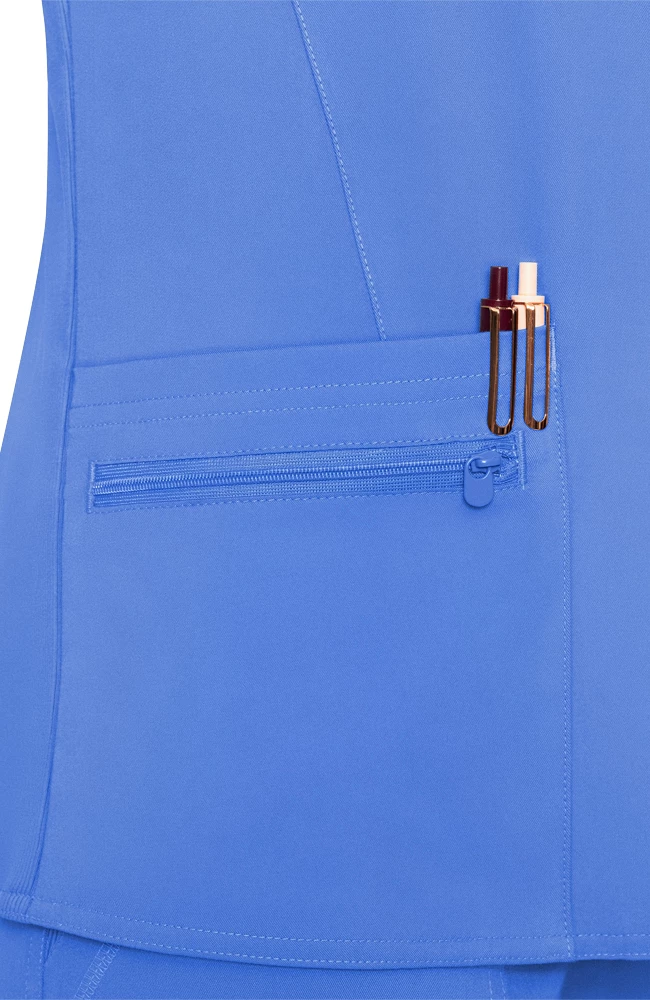 Med Couture Women's V-Neck Knit Back Top 6 Med Couture Women's V-Neck Knit Back Top - Image 4