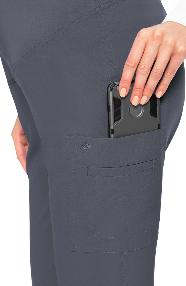 Med Couture Women's Maternity 4 Way Stretch Cargo Scrub Pant 6 Med Couture Women's Maternity 4 Way Stretch Cargo Scrub Pant - Image 4