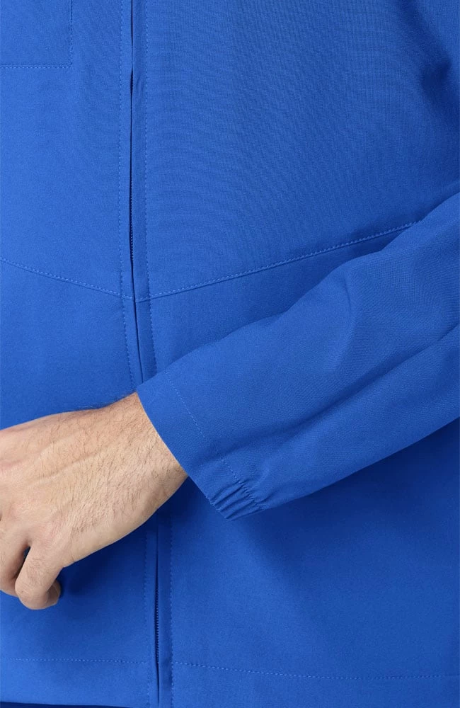 WonderWink Men's Zip Front Solid Scrub Jacket 6 WonderWink Men's Zip Front Solid Scrub Jacket - Image 4