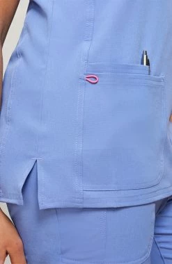 Heartsoul Women's Pitter-Pat Scrub Top & Tapered Jogger Scrub Pant Set -clothings shop 5 ck 43set 650