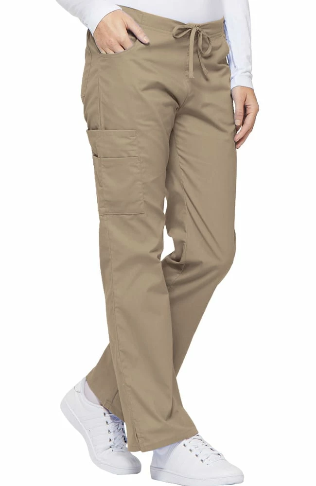 Dickies Women's V-Neck Solid Scrub Top & Drawstring Cargo Scrub Pant Set 7 Dickies Women's V-Neck Solid Scrub Top & Drawstring Cargo Scrub Pant Set - Image 5