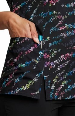 Dickies Women's V-Neck Blooming Wild Print Scrub Top 12 Dickies Women's V-Neck Blooming Wild Print Scrub Top -clothings shop 5 di dk656 print 650