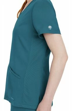 Healing Hands Women's Mariah Rib Trim Scrub Top -clothings shop 5 hh 2530 650