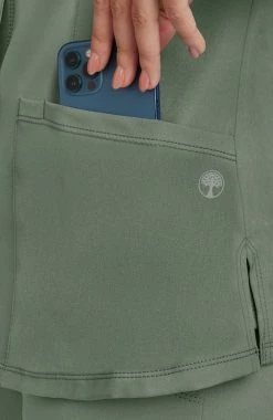 Healing Hands Women's Megan Button Front Solid Scrub Jacket -clothings shop 5 hh 5500 650