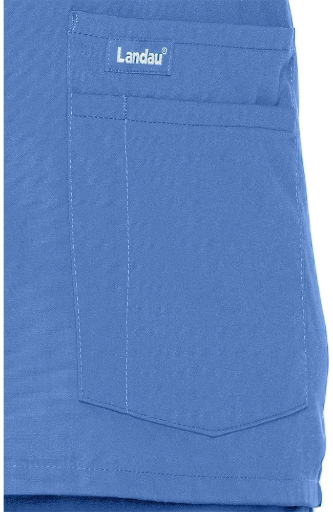 Landau Women's Crew Neck Warm-Up Solid Scrub Jacket 7 Landau Women's Crew Neck Warm-Up Solid Scrub Jacket - Image 5