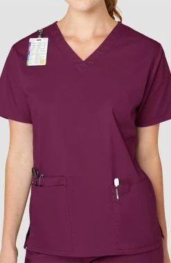 WonderWORK Women's V-Neck Solid Scrub Top -clothings shop 5 wk 101 650