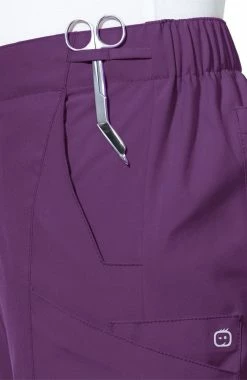 WonderWink Women's Elastic Waistband Cargo Scrub Pant 11 WonderWink Women's Elastic Waistband Cargo Scrub Pant -clothings shop 5 wk 5155 650
