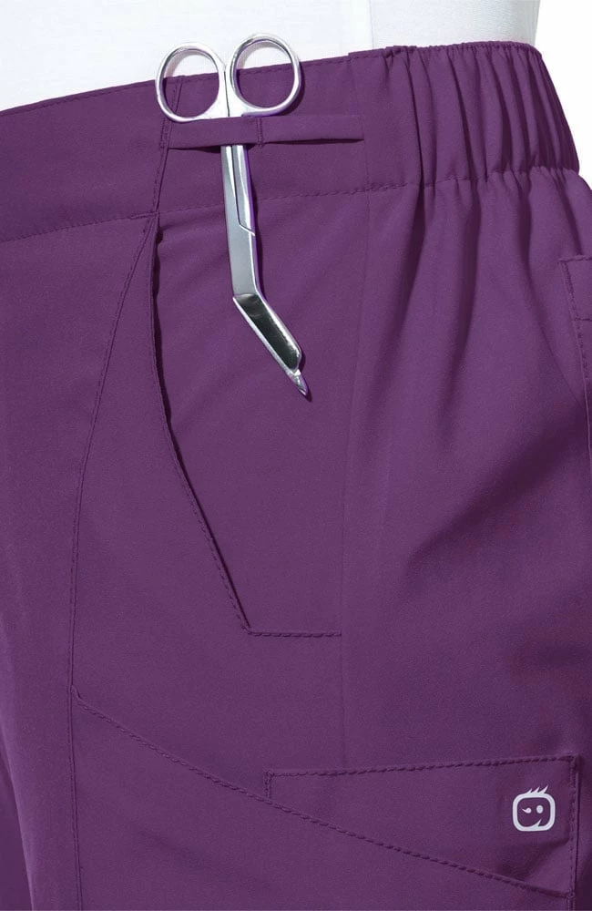 WonderWink Women's Elastic Waistband Cargo Scrub Pant 7 WonderWink Women's Elastic Waistband Cargo Scrub Pant - Image 5