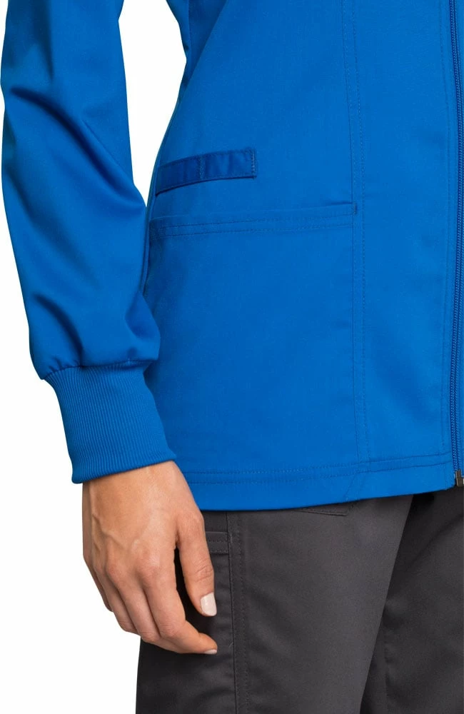 Cherokee Workwear Women's Zip Front Solid Scrub Jacket 8 Cherokee Workwear Women's Zip Front Solid Scrub Jacket - Image 6