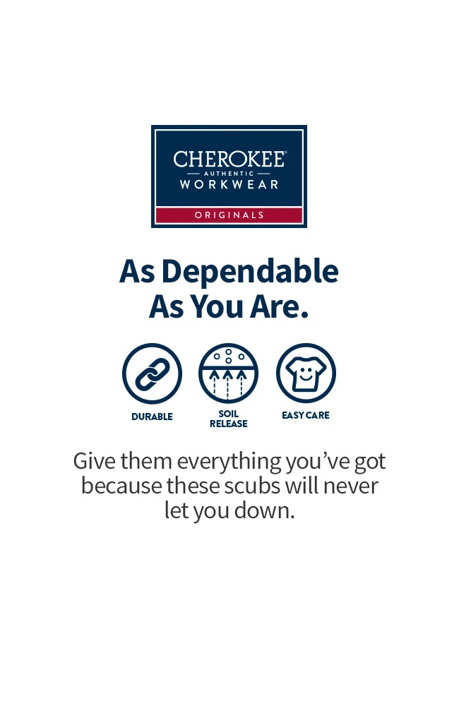 Cherokee Workwear Women's V-Neck Solid Scrub Top & Elastic Waistband Cargo Scrub 6 Cherokee Workwear Women's V-Neck Solid Scrub Top & Elastic Waistband Cargo Scrub - Image 4