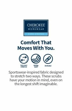 Cherokee Workwear Women's Elastic Waist Scrub Pant -clothings shop 7 ck 4005 650