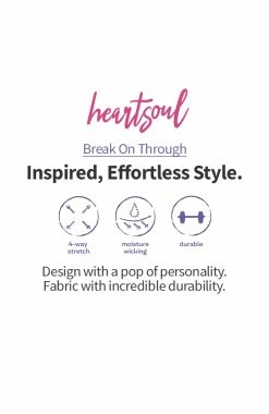 Heartsoul Women's Love 2 Love U V-Neck Solid Scrub Top -clothings shop 7 ck hs660 650