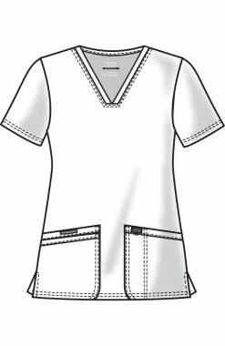 Cherokee Workwear Women's V-Neck Solid Scrub Top & Tapered Jogger Scrub Pant Set -clothings shop 7 ck wwset04 650